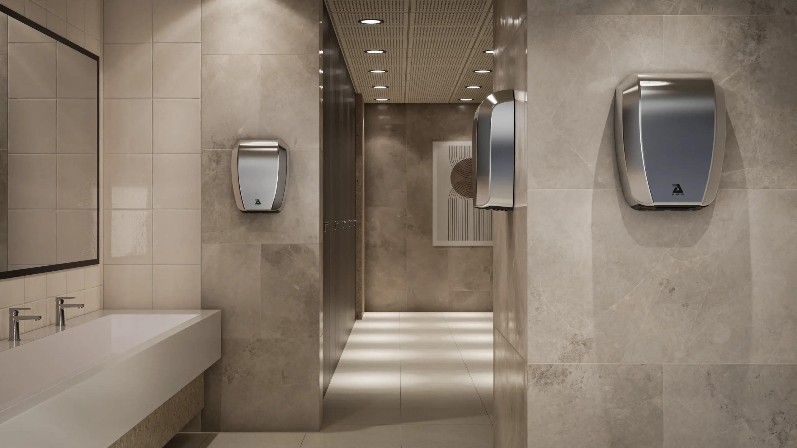 CompactDRI - brown washroom