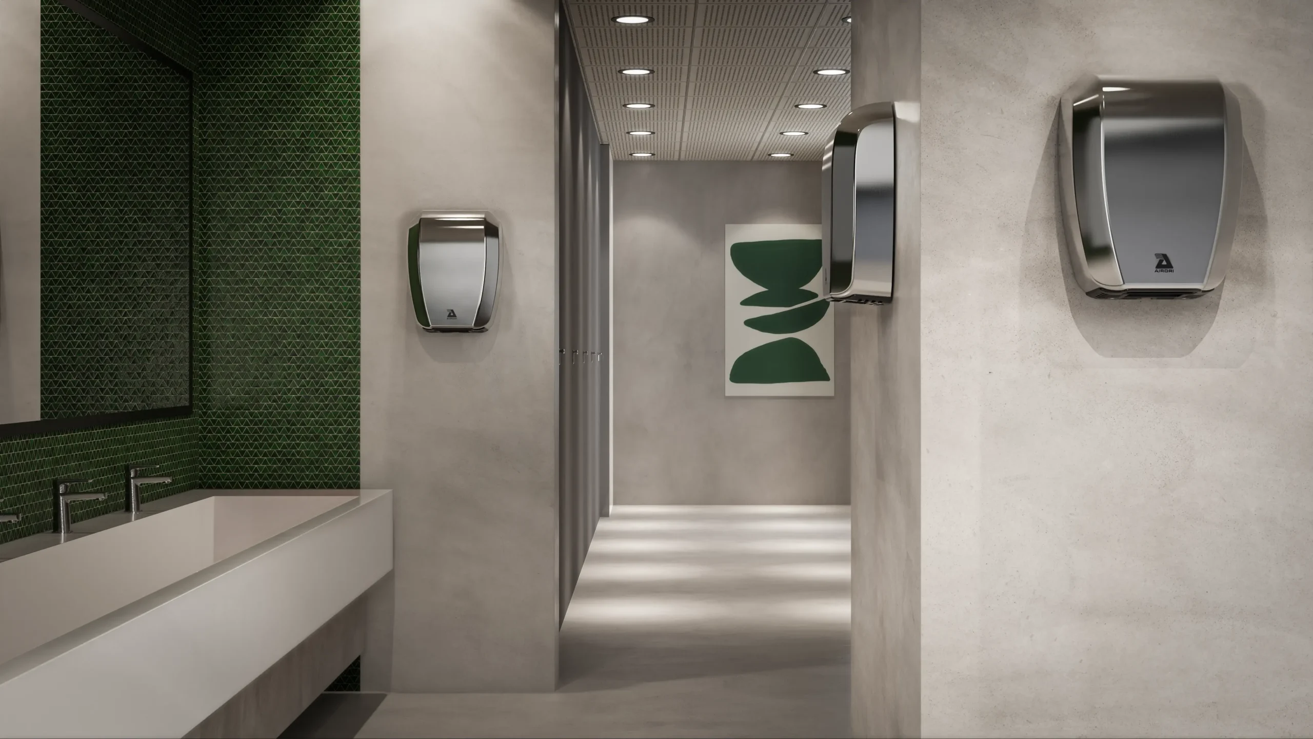 CompactDRI - grey washroom