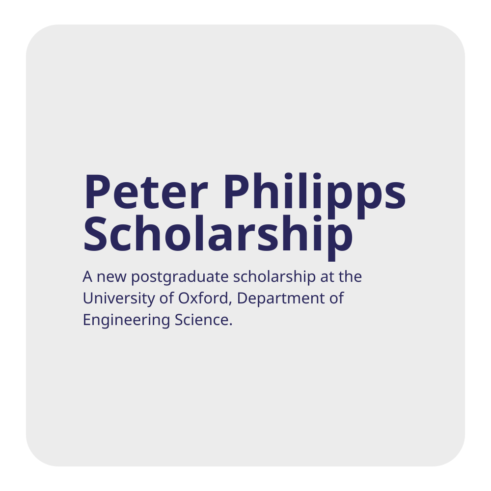Peter Philipps Scholarship graphic words